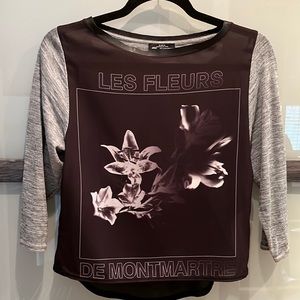 ZARA B&W Collection Cropped shirt